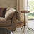 Oscardaniel End Table-Dark Matte Brass