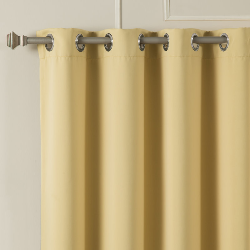 Schaeffer Blackout Sliding Panel Pair, Sky Blue, 52" W x 96" L