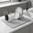 Hide Stain Rubber Backed Absorbent Coffee Mat for Kitchen Counter Fits Under Coffee Maker & Machine