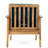 Outdoor Club Chair In Blue, Crafted With Wood For Weather Resistance Modern Blue Properties-951022598