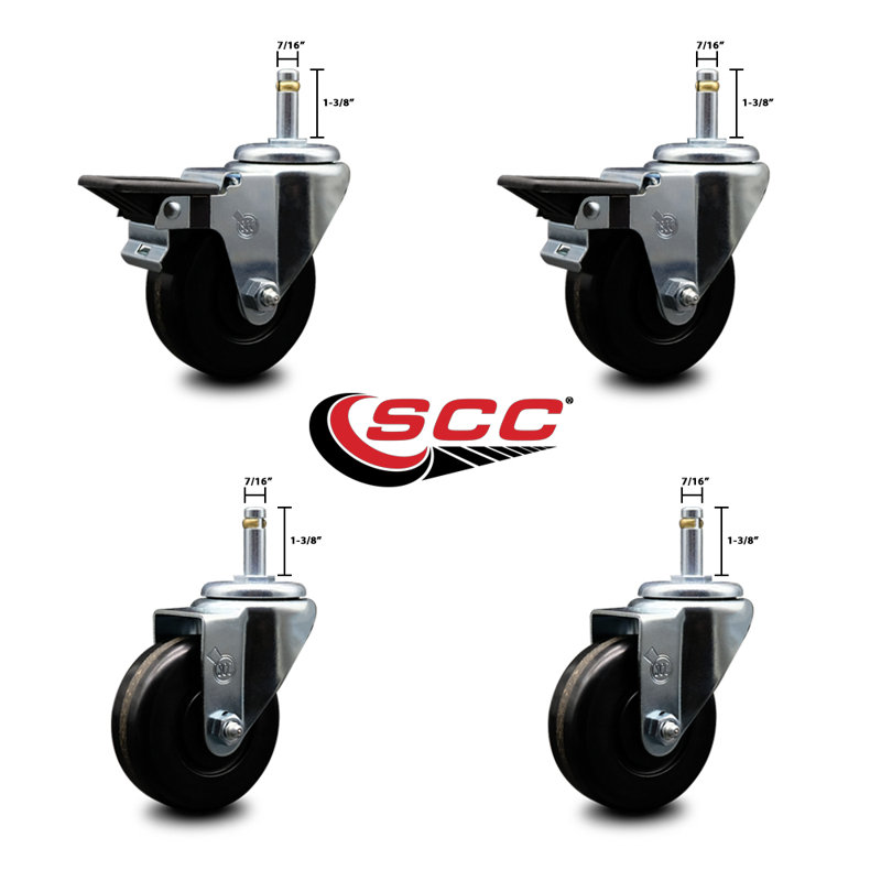Phenolic Swivel Grip Ring Stem Caster