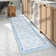 Kaldi Boho Washable Area Rug Non-Slip Ultra-Thin Mat for Room Non-Shedding Floral Carpet