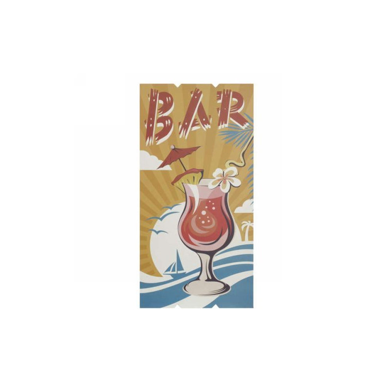 Décoration murale bar cocktail