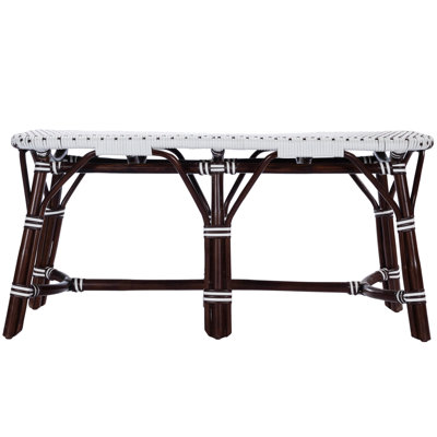 Butler Marcella Dark Brown Rattan Bench