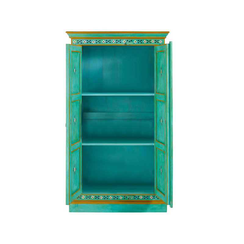 Amsterdam Highboard Solid wood 2 doors Hand painted 