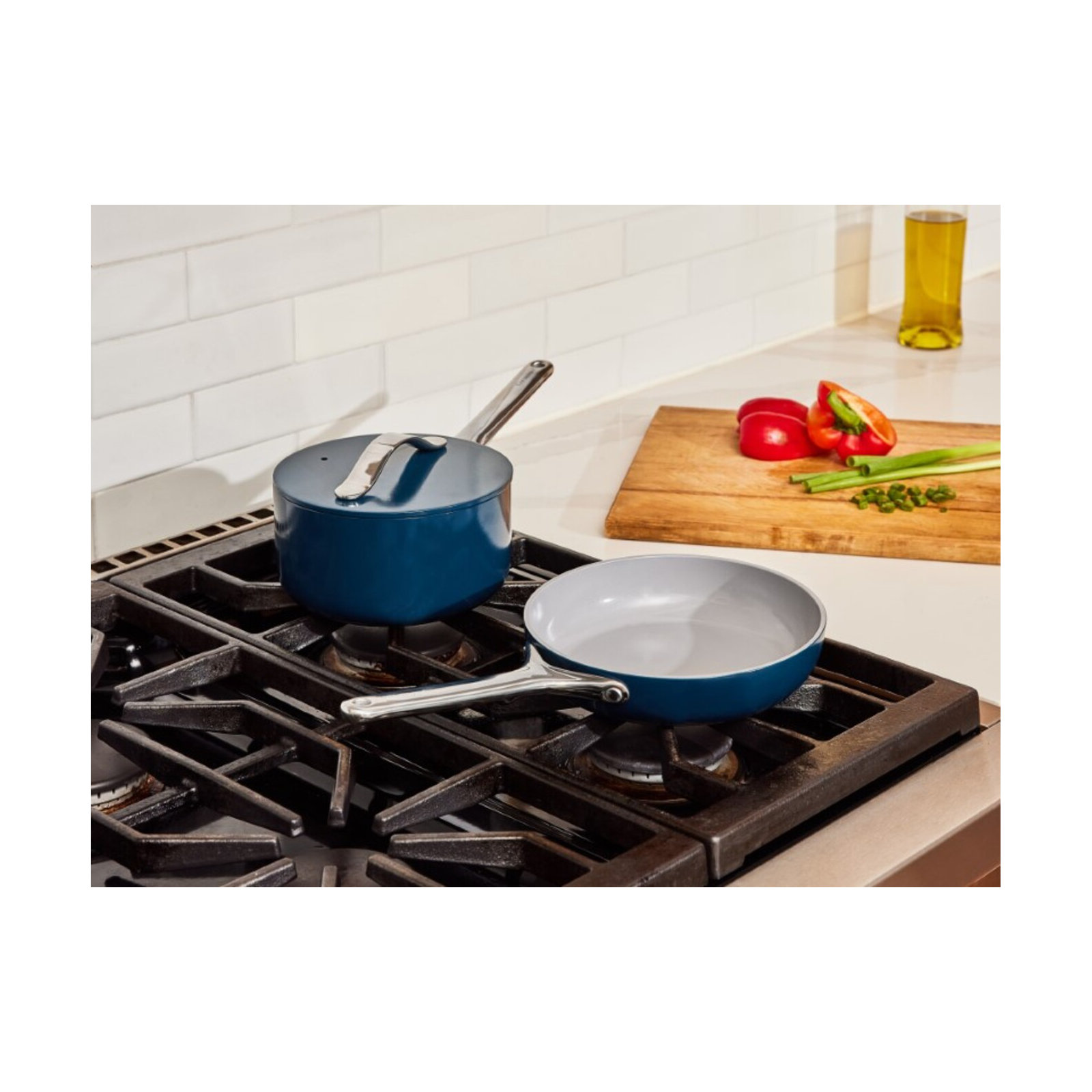 Caraway Nonstick Ceramic Fry Pan, 8", Navy