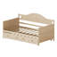 Lit de jour en bois massif avec lit gigogne à tiroirs, canapé-lit simple à usages multiples pour chambre à coucher et salon-1553865787