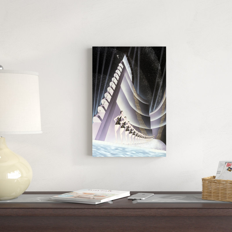 " Aquacade " by Robert Hoppe, 18" H x 12" W x 1.25" D
