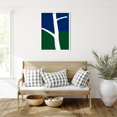 bark by Little Dean Wood Framed Wall Art Print