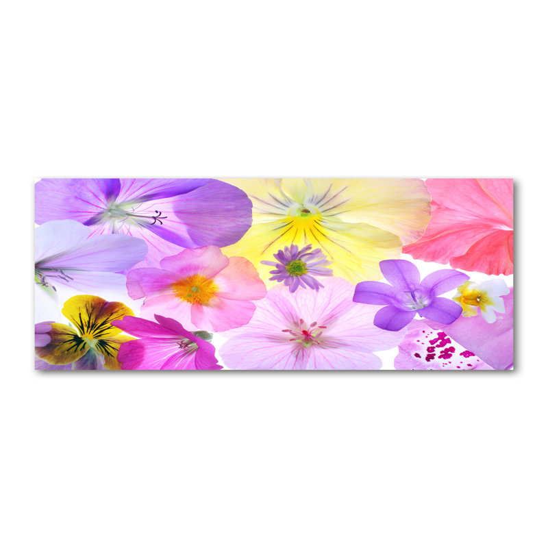 Pansies - Wrapped Canvas Print, Canvas, 50cm H x 125cm W 