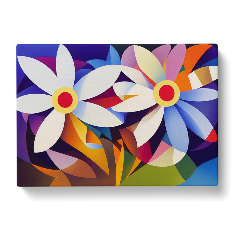Daisy Flowers - Wrapped Canvas, 35cm H x 50cm W x 3cm D