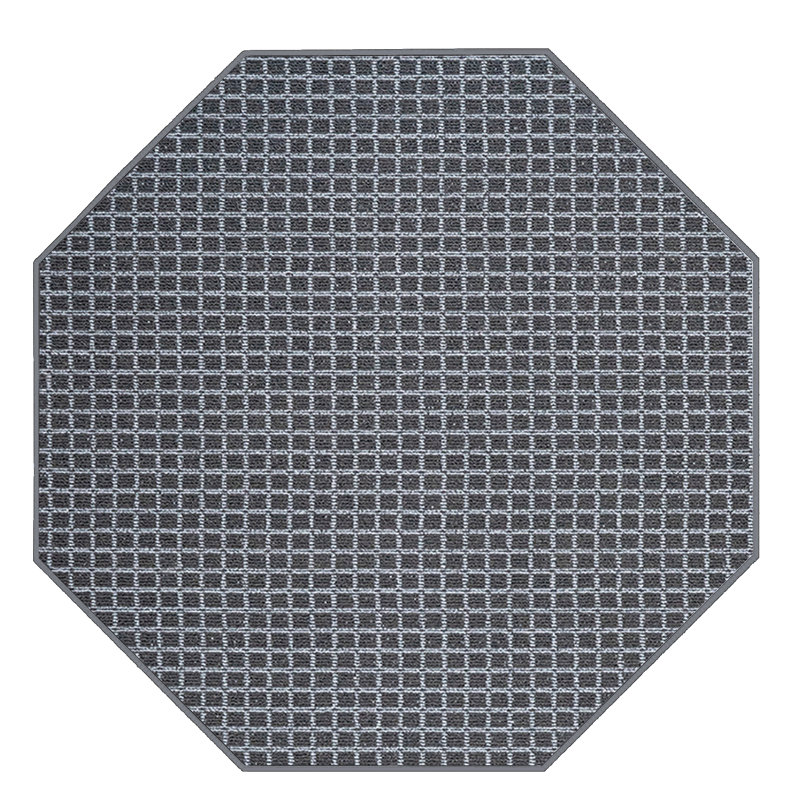 Tapis noir Imogen-Leigh Grid, Octogone 6 po