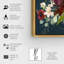Automne floral bleu marine - Impression sur toile-58872931-58872936