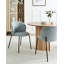Set of 2 Dining Chairs MILES Corduroy-110715458