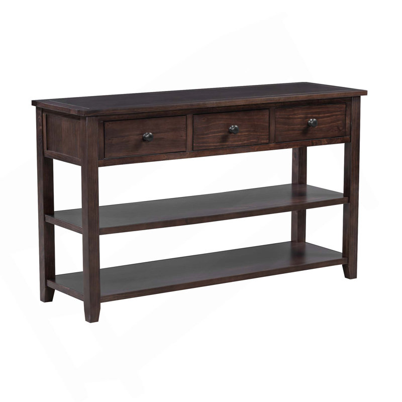 50'' Console Table, Brown, Brown