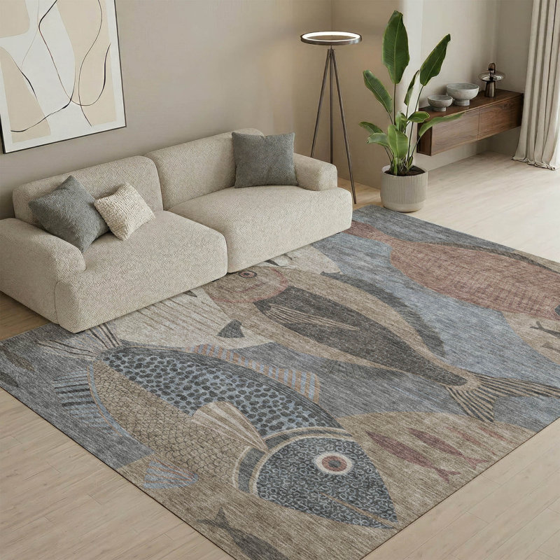 Tapis de qualité supérieure lavable à la machine Mayfield AMF2447, Gris, 10 pi x 14 pi
