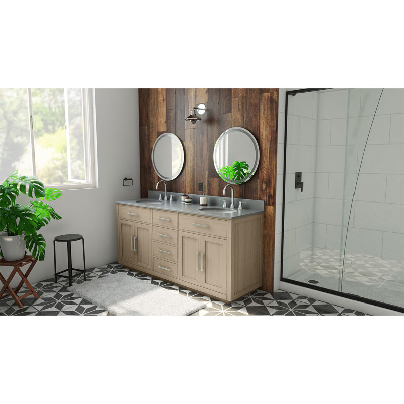 Dexterity 72" Double Bathroom Vanity Set, Light Sage