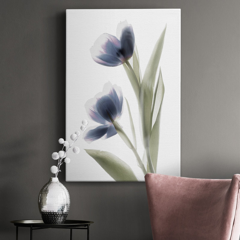 Xray Tulip V - impression sur toile tendue, H 18 po x l 12 po x P 1 po