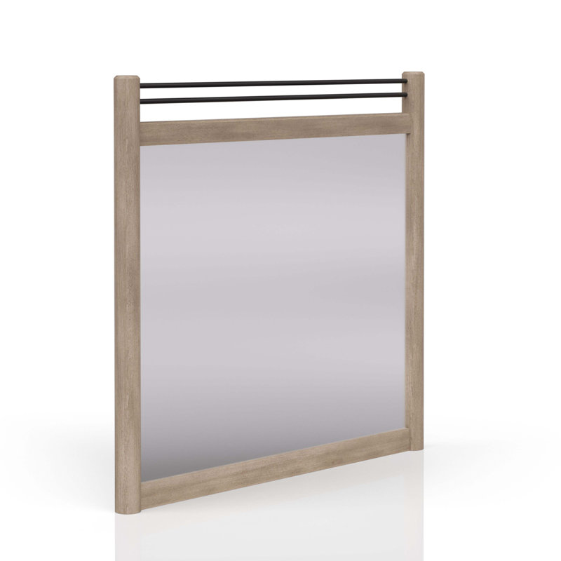 Sand Colored Poster Mirror