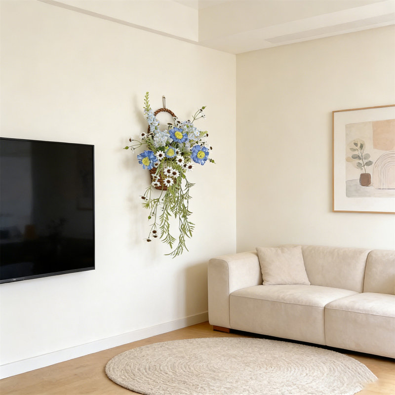 Wall-Mounted Artificial Flower