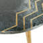 Table d'appoint en céramique avec plateau en marbre noir Erhart