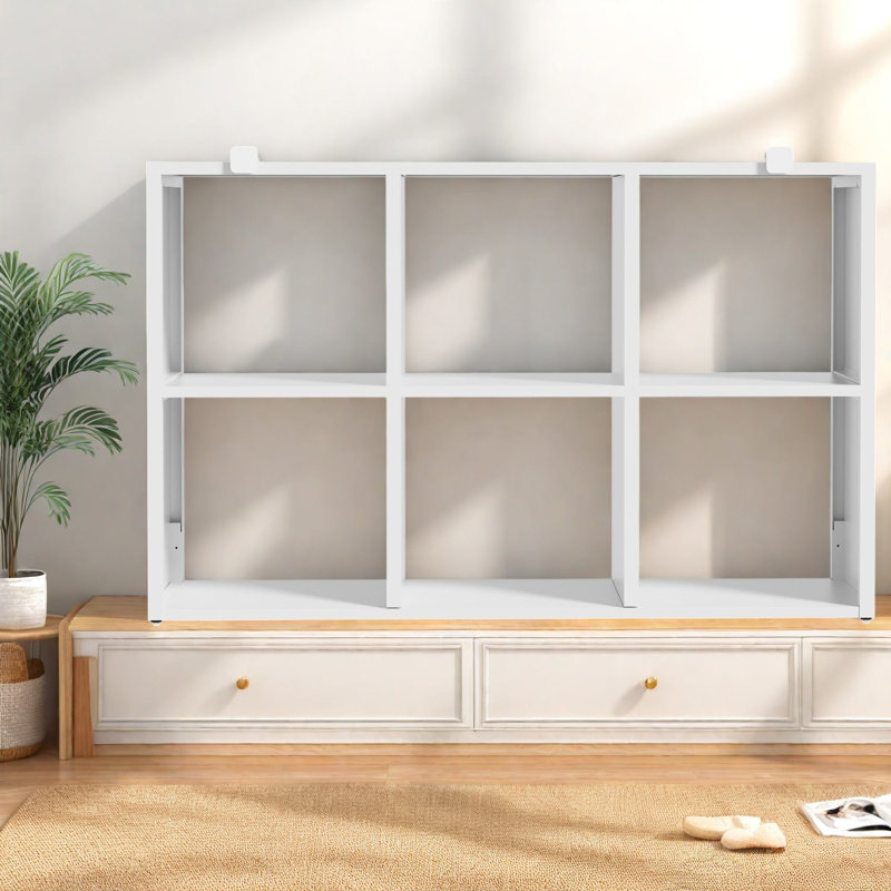 Bibliothèques modernes avec rangement, organisateur en métal à 6 cubes pour le bureau personnel