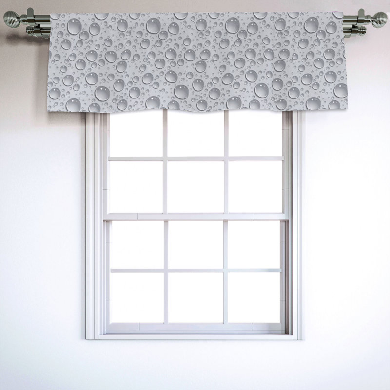 Sateen Ruffled Window Valance