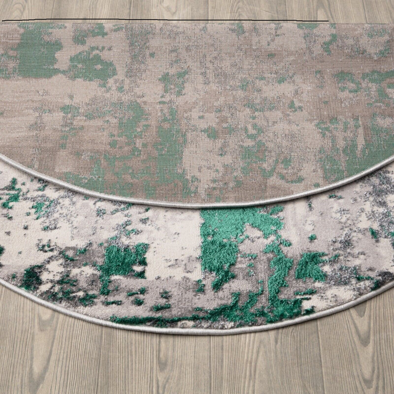 Arquilla Abstract Flatweave Area Rug, Round 120cm