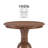 Kight 26" W Round Pedestal End Table-956160988