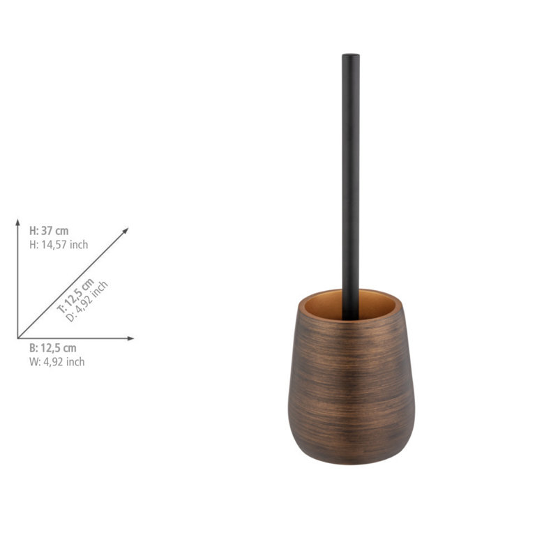Saffire Freestanding Toilet Brush and Holder