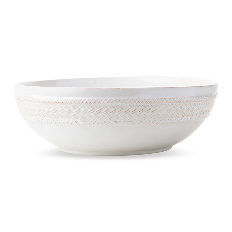 Le Panier 12" Serving Bowl, Whitewash