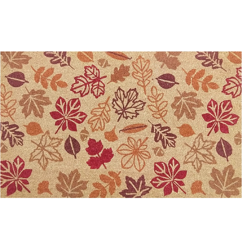 Paillasson feuille, L 30 po x L 48 po, Orange