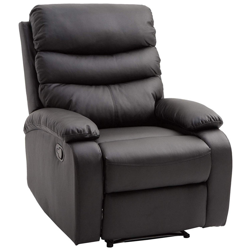 Sebring 82cm Wide Glider Standard Recliner, Black