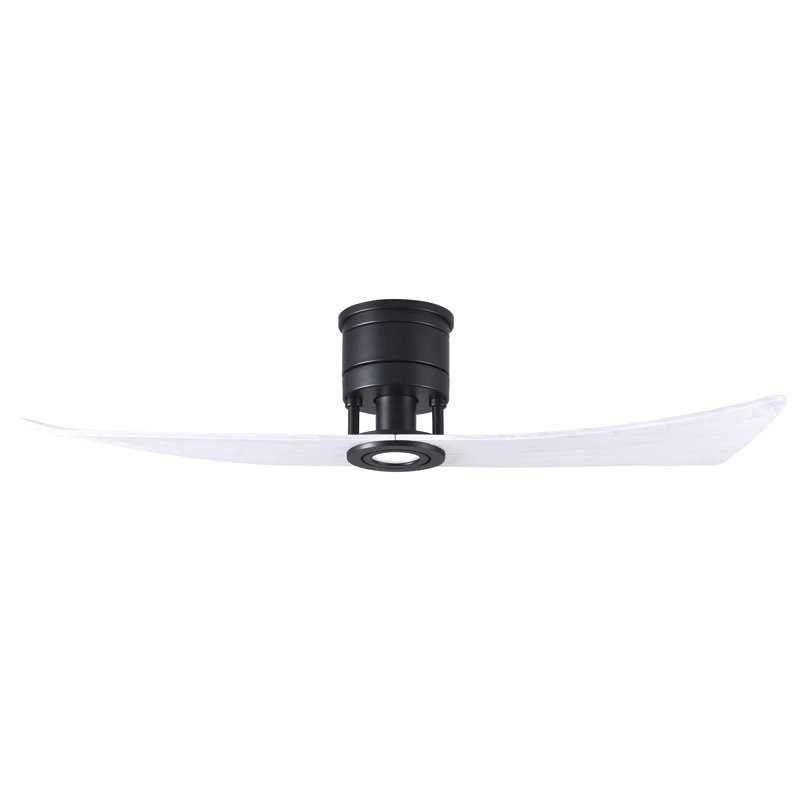 Lindsay 52'' Ceiling Fan with LED Lights, Matte Black, Matte White
