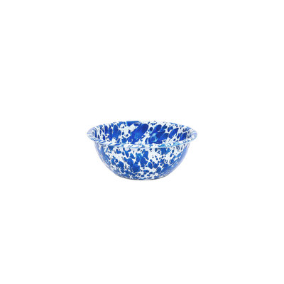 Crow Canyon Enamelware Splatter Cereal Bowls, Yellow