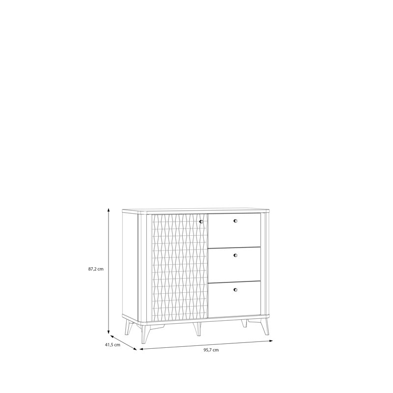 Adea Rectangle Accent Cabinet