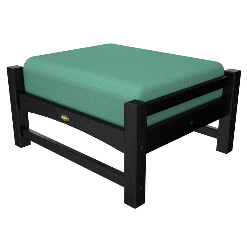 Repose-pieds Rockport Club, Noir anthracite / Bleu spa