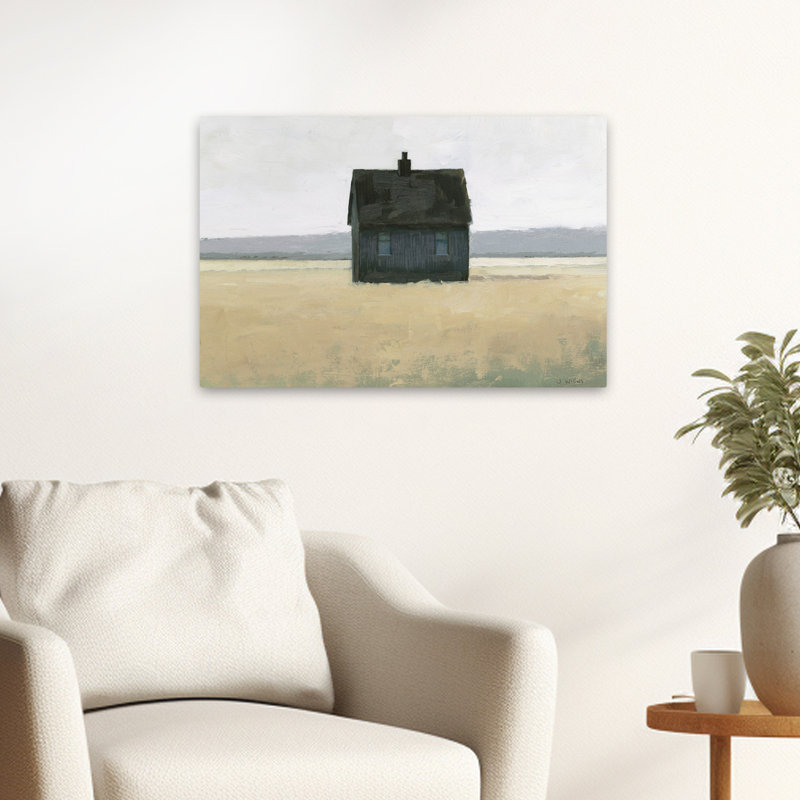 Architecture And Blue Lonely Landscape II Art, 16" H x 24" W