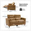 Gurdarshan Leather Dual-Motor Power Reclining Sofa-569113713