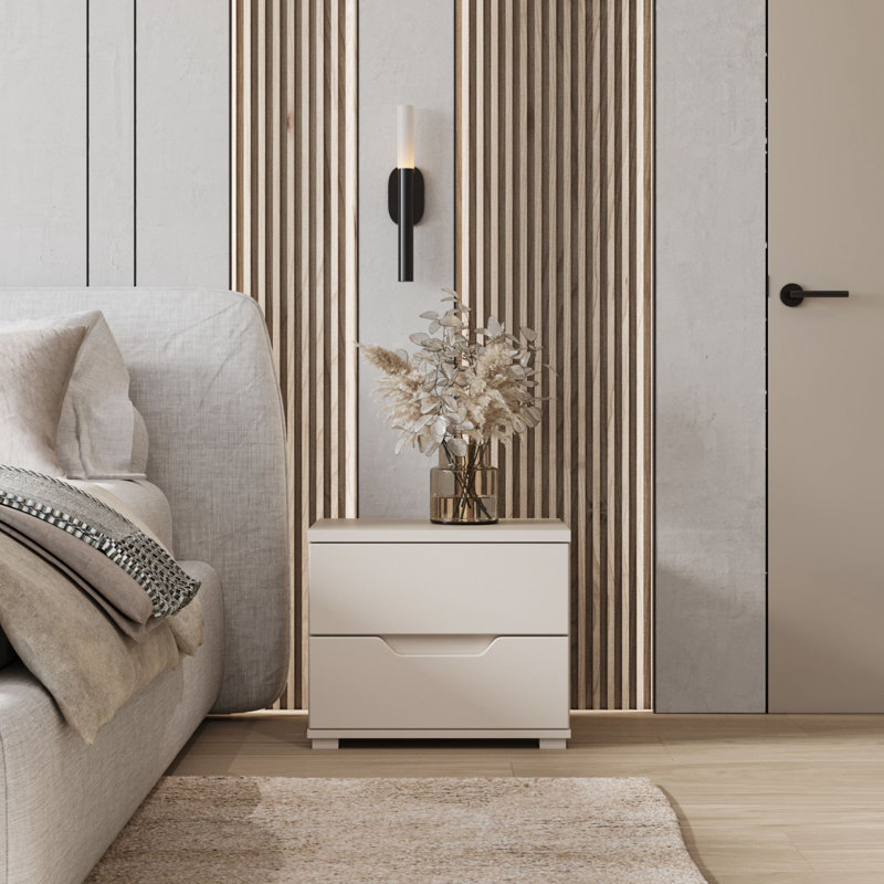 50.1cm W Manufactured Wood Bedside Table