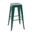 Tabourets de bar en métal sans dossier, hauteur du comptoir (lot de 2), non empilables, montage et nettoyage faciles, gain de place, pour îlot de cuisine, bar, salle à manger, structure indéformable, installation démontable, imperméables-37360392-37360394-37360395