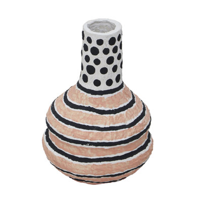 Vase en coton à imprimé moderniste