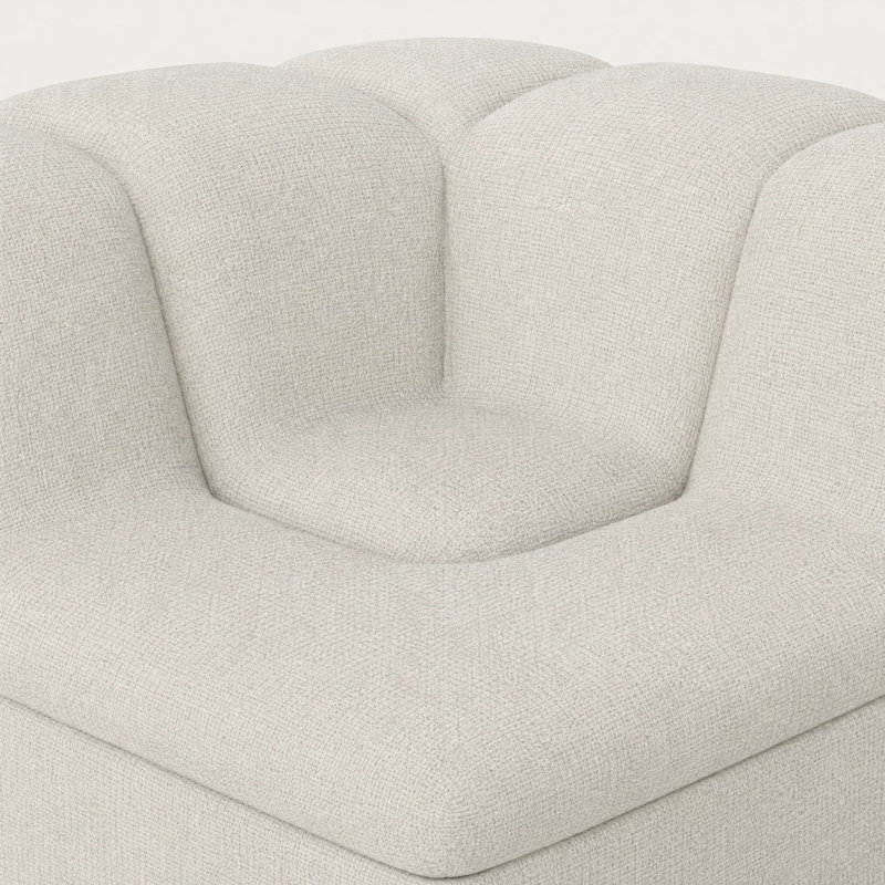 Devi Modular Sectional Corner Component, Alpine White