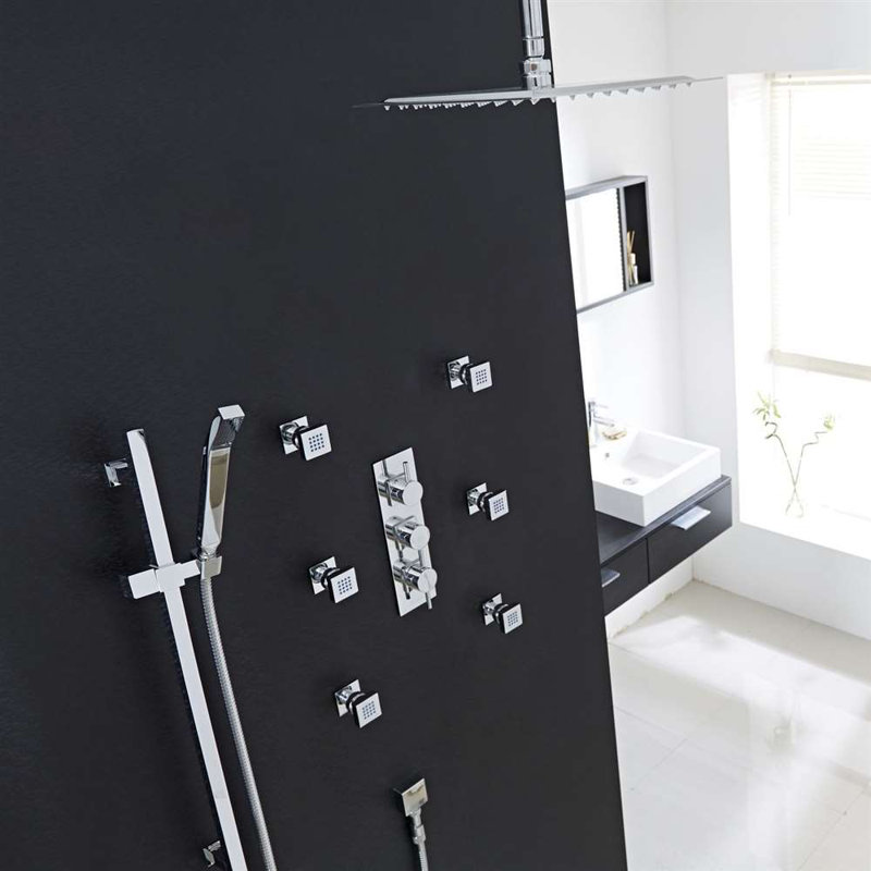 Edinburgh Ceiling Mount Rainfall Shower Head Luxurious Modern Design for Ultimate Shower Experience
