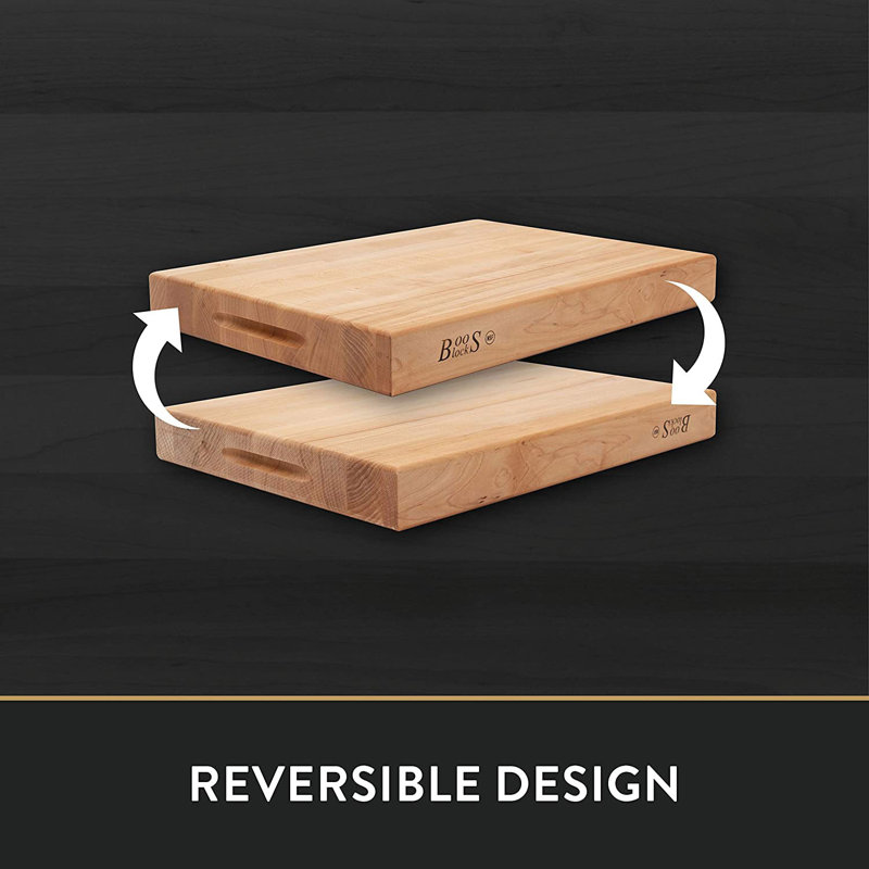 John Boos Maple Wood Edge Grain Reversible Cutting Board, 30" L x 23" W x 2.25" D, Maple