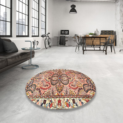 Tapis oriental rouge / brun / beige