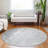Machine Washable Indoor/Outdoor Xhevrie Gray Rug-1922531950