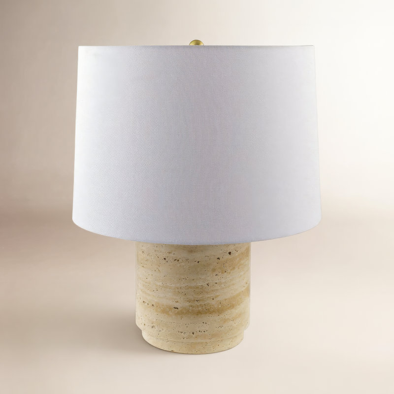 Stone Accent Lamp, White