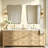 Contemporary Concave Scalloped Irregular Bathroom Vanity Mirror | Stainless Steel Frame-1118579991-1125657032