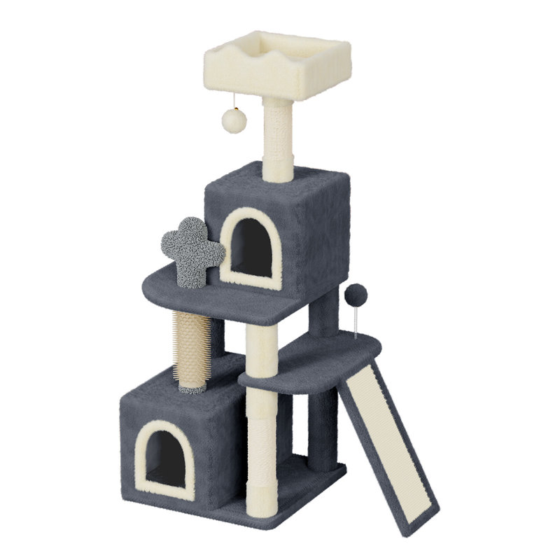 131cm H Cat Tree, Dark Grey